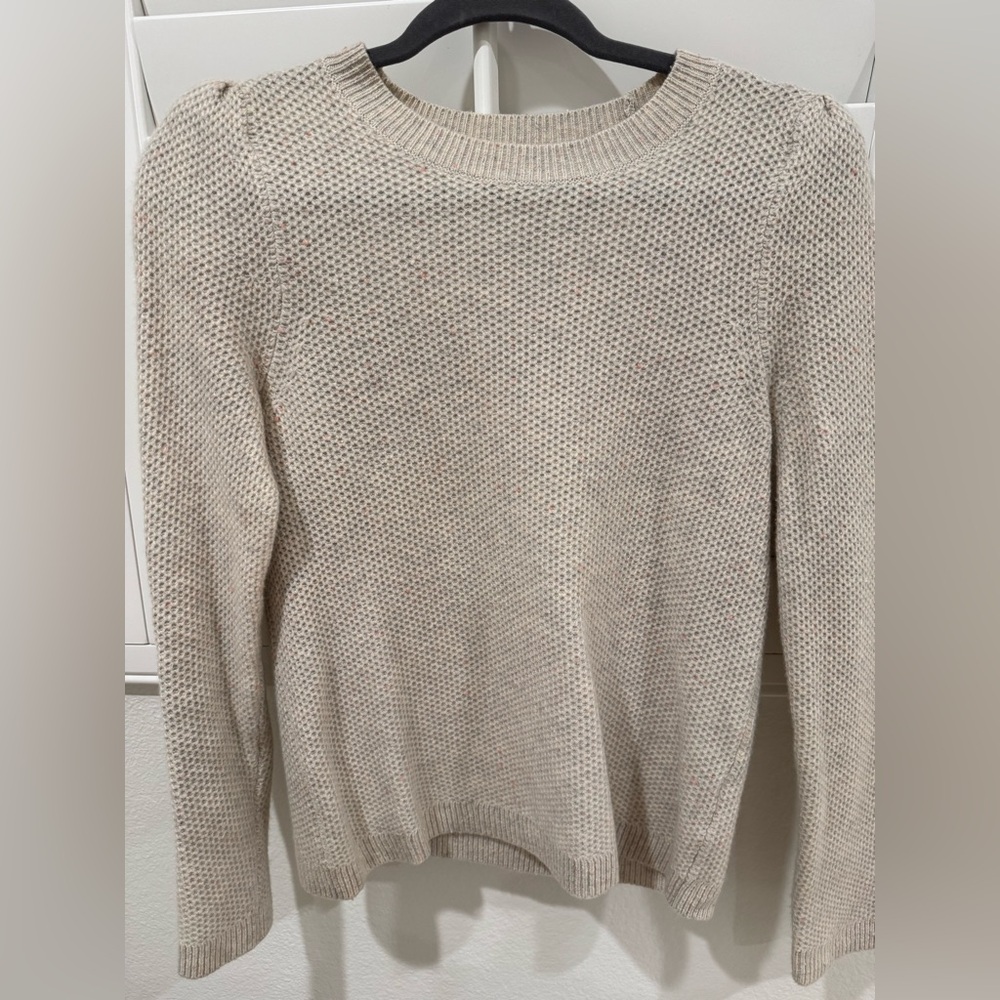 Club Monaco Textured Cream Sweater